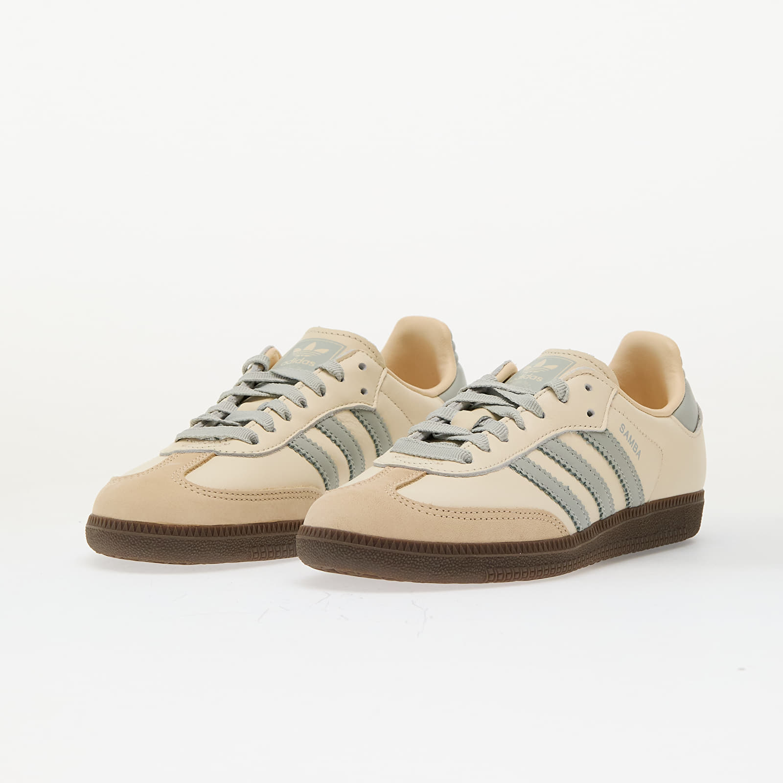 Дамски кецове и обувки adidas Samba Og W Crew White/ Wonder Silver/ Sand Strata
