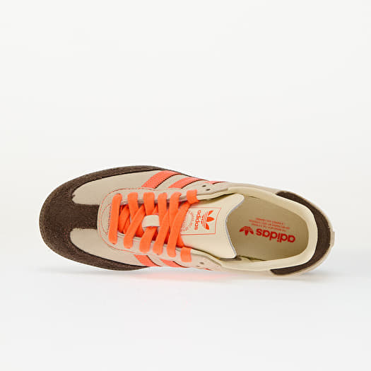 Orange Adidas Originals Samba Og Sneakers In Off White Women's