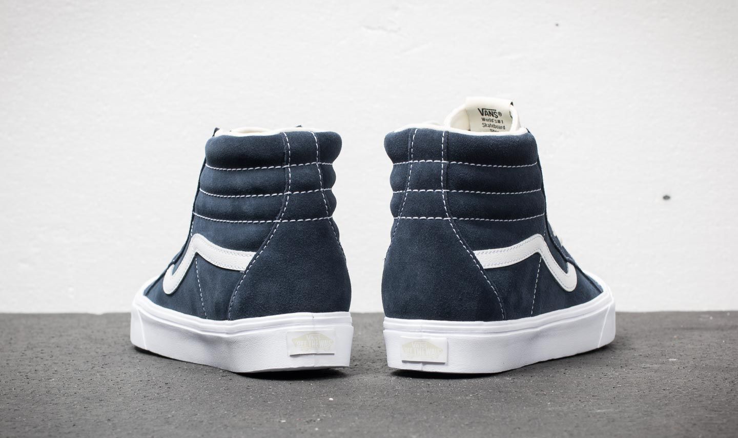 Vans sk8 hi reissue in vintage true blue marshmallow on sale