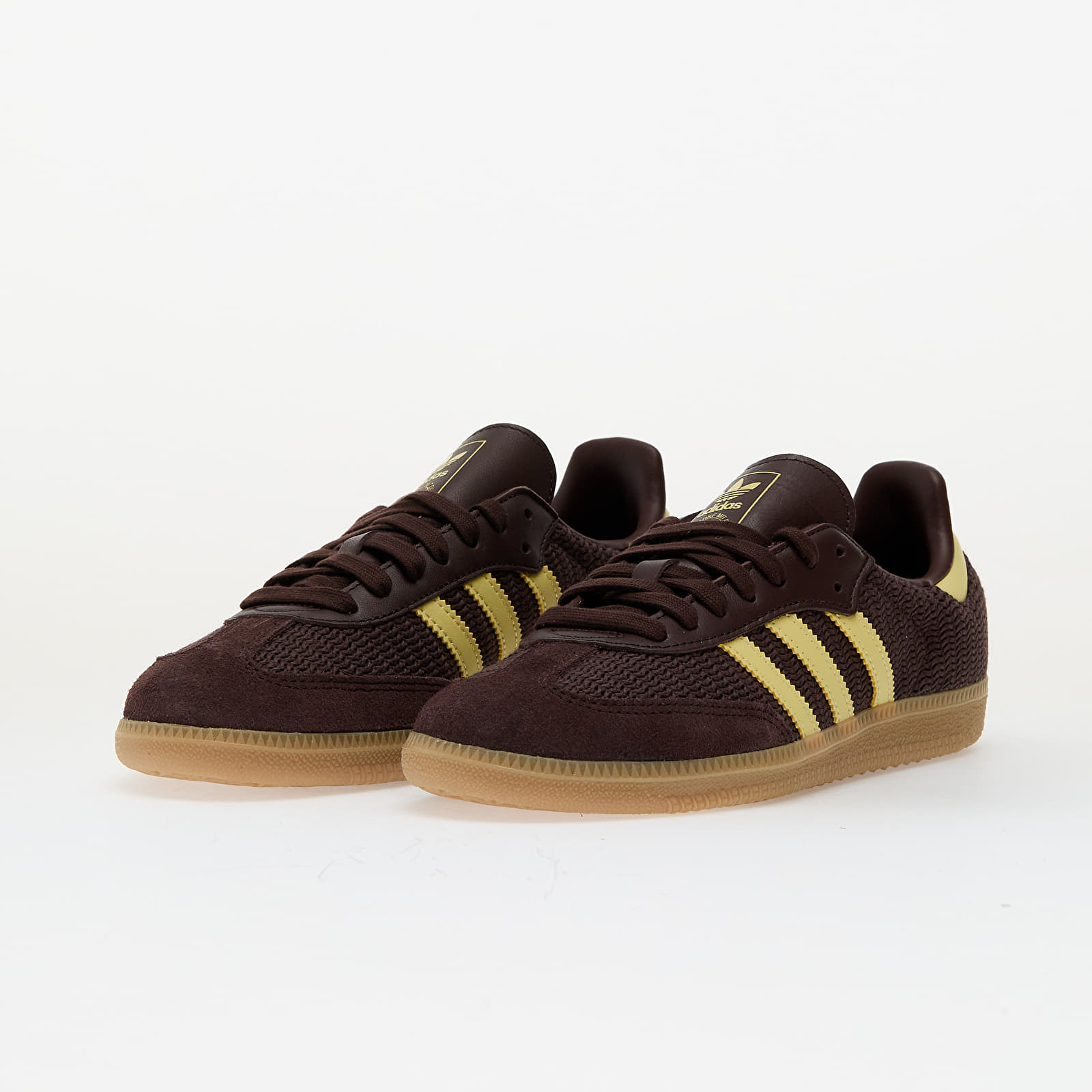 Women's shoes adidas Samba Og W Shale Brown/ Power Yellow/ Gum