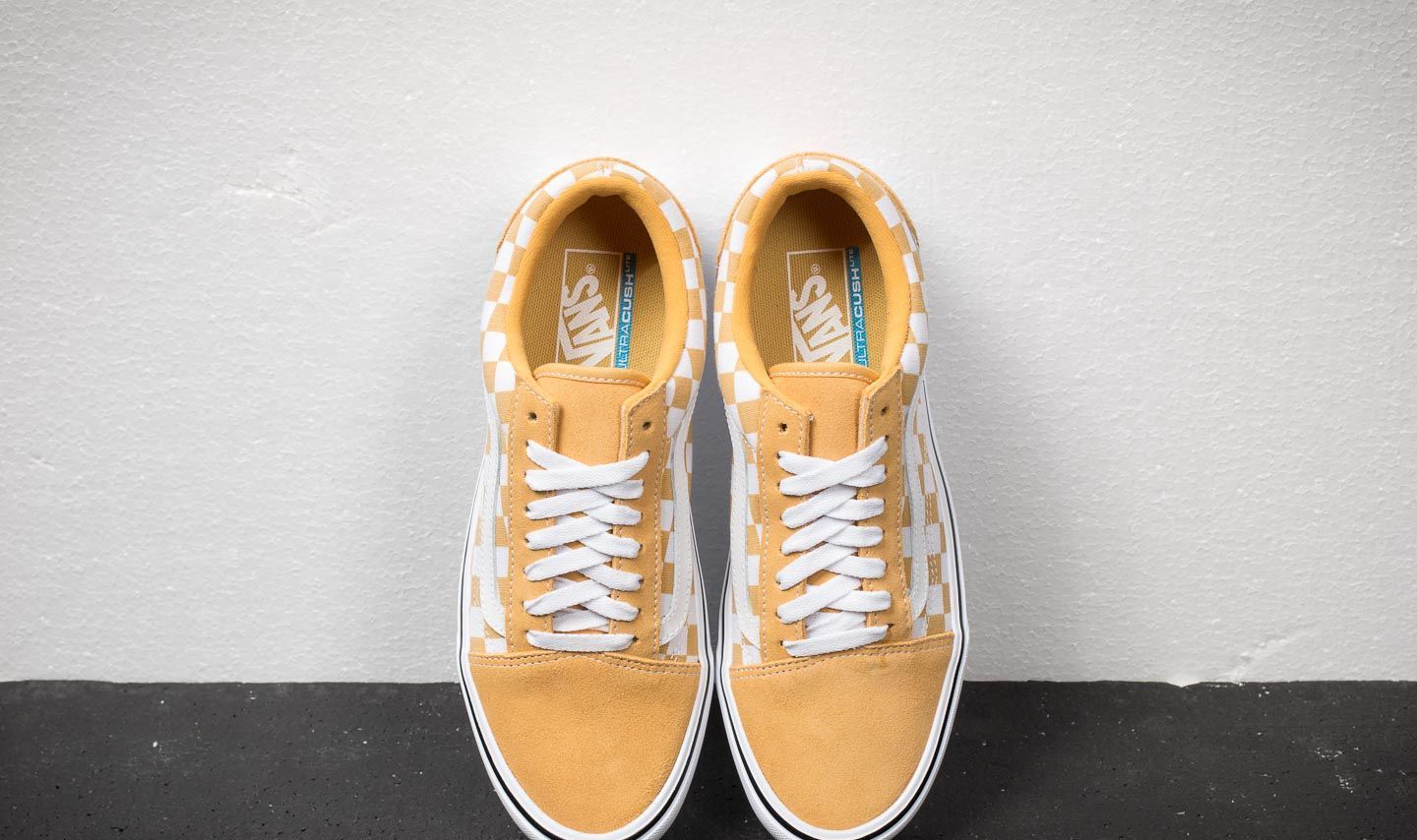 Zapatillas Hombre Vans Old Skool Lite (Suede Canvas) Ochre/ True White