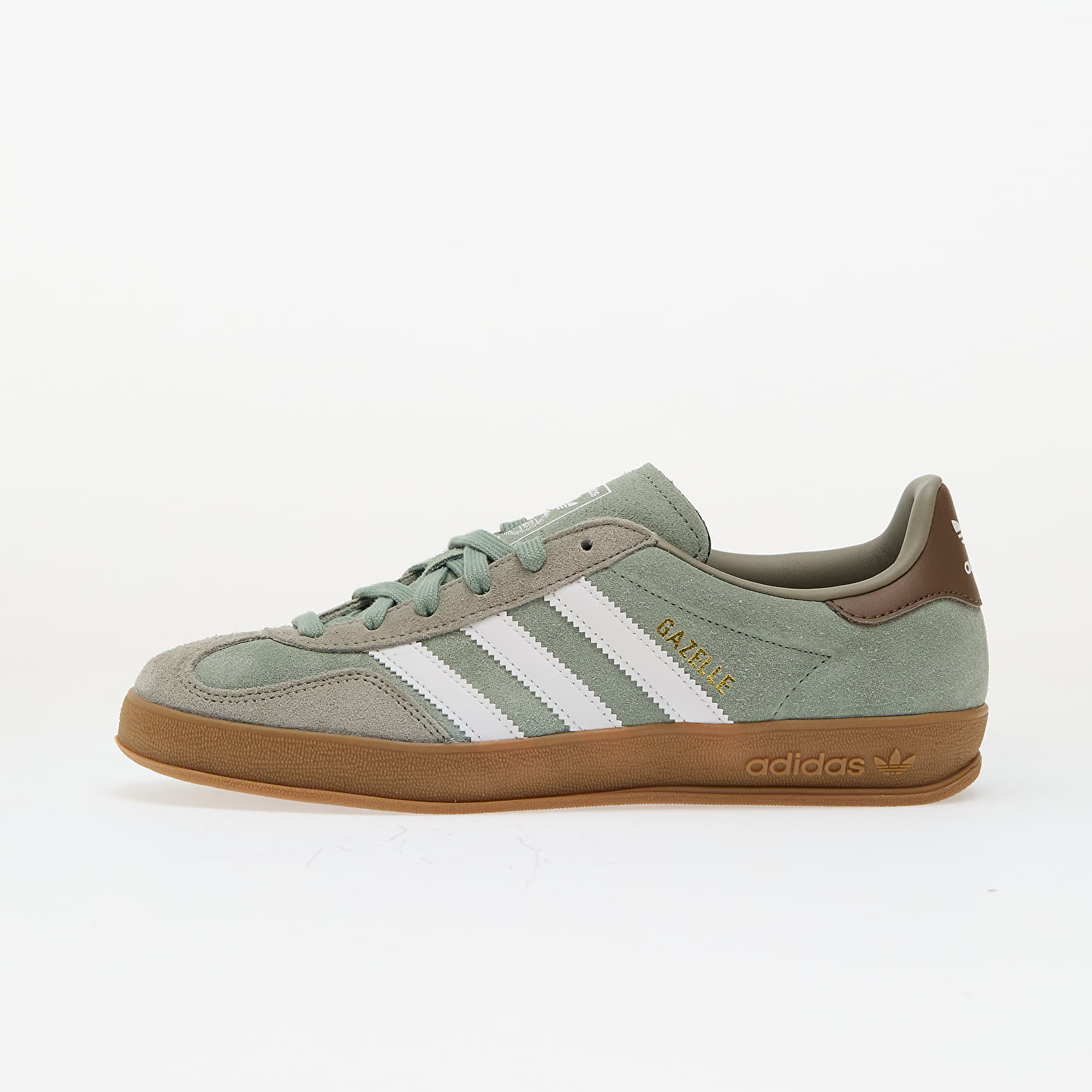 Men's shoes adidas Gazelle Indoor Silver Pebble/ Silver Green/ Ftw White