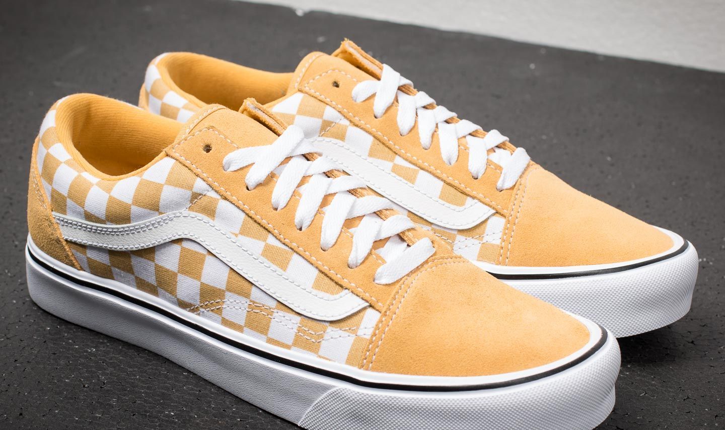 Herren Sneaker und Schuhe Vans Old Skool Lite Suede Canvas Ochre True White Footshop