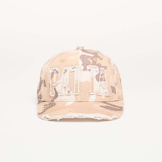 Patta Frayed Woodland Camo Sports Cap Sand Dollar
