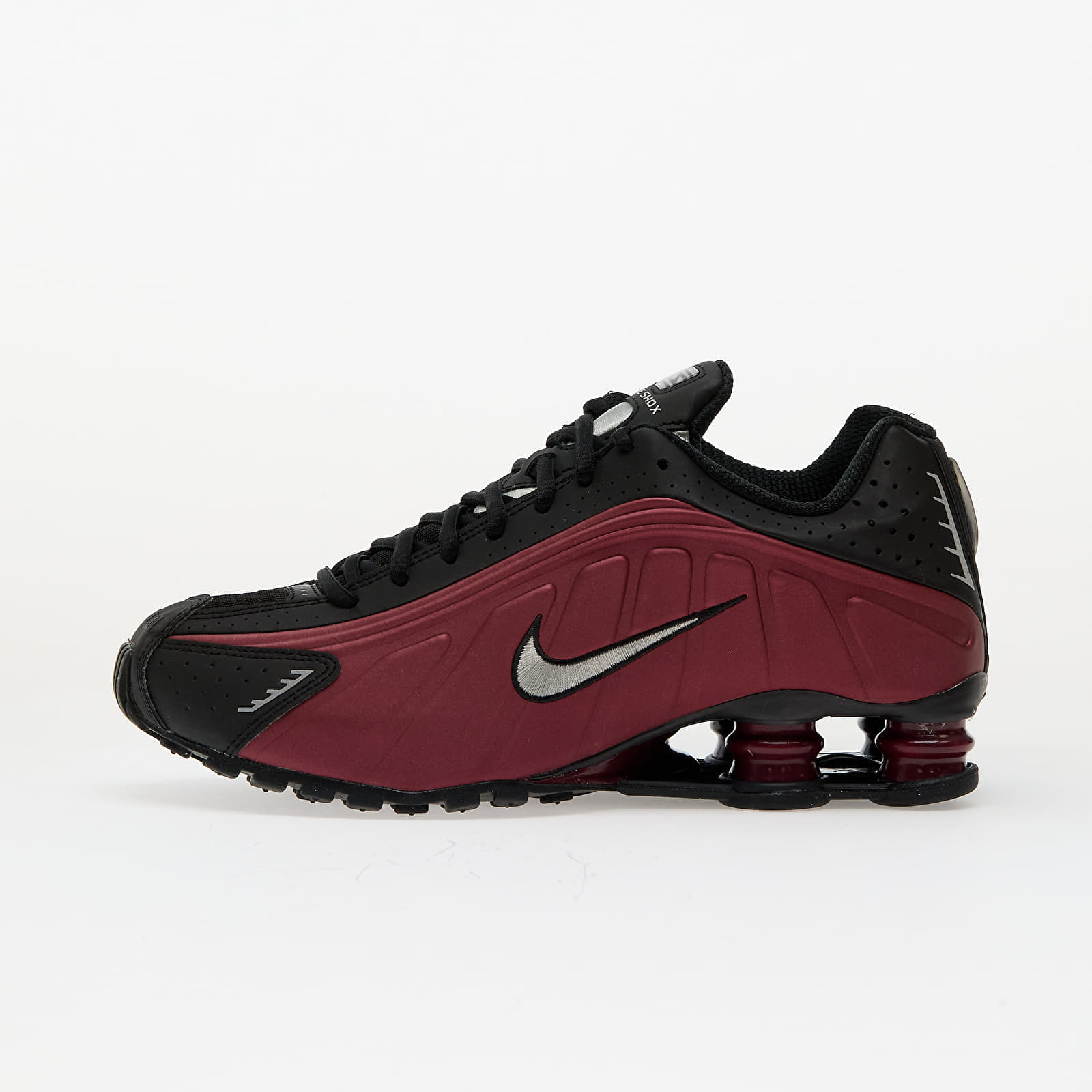 Levně Tenisky Nike W Shox R4 Black/ Metallic Silver-Team Red