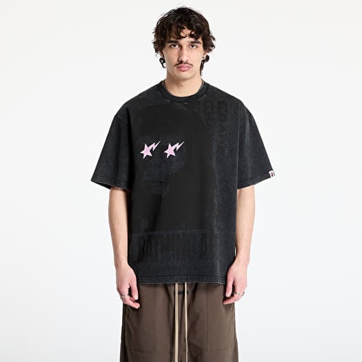 Tričko A BATHING APE Garment Dye Multi Logo Relaxed Fit Tee Black