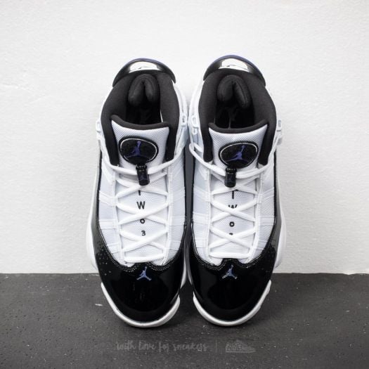 Jordan 6 rings top white dark concord black