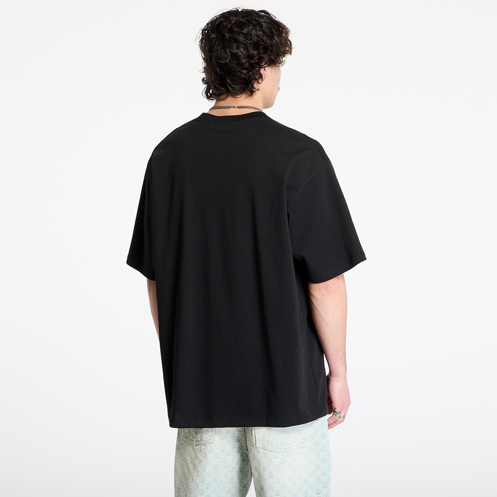 Männer T-Shirts A BATHING APE Chain Stitch Shark Relaxed Fit Tee UNISEX Black