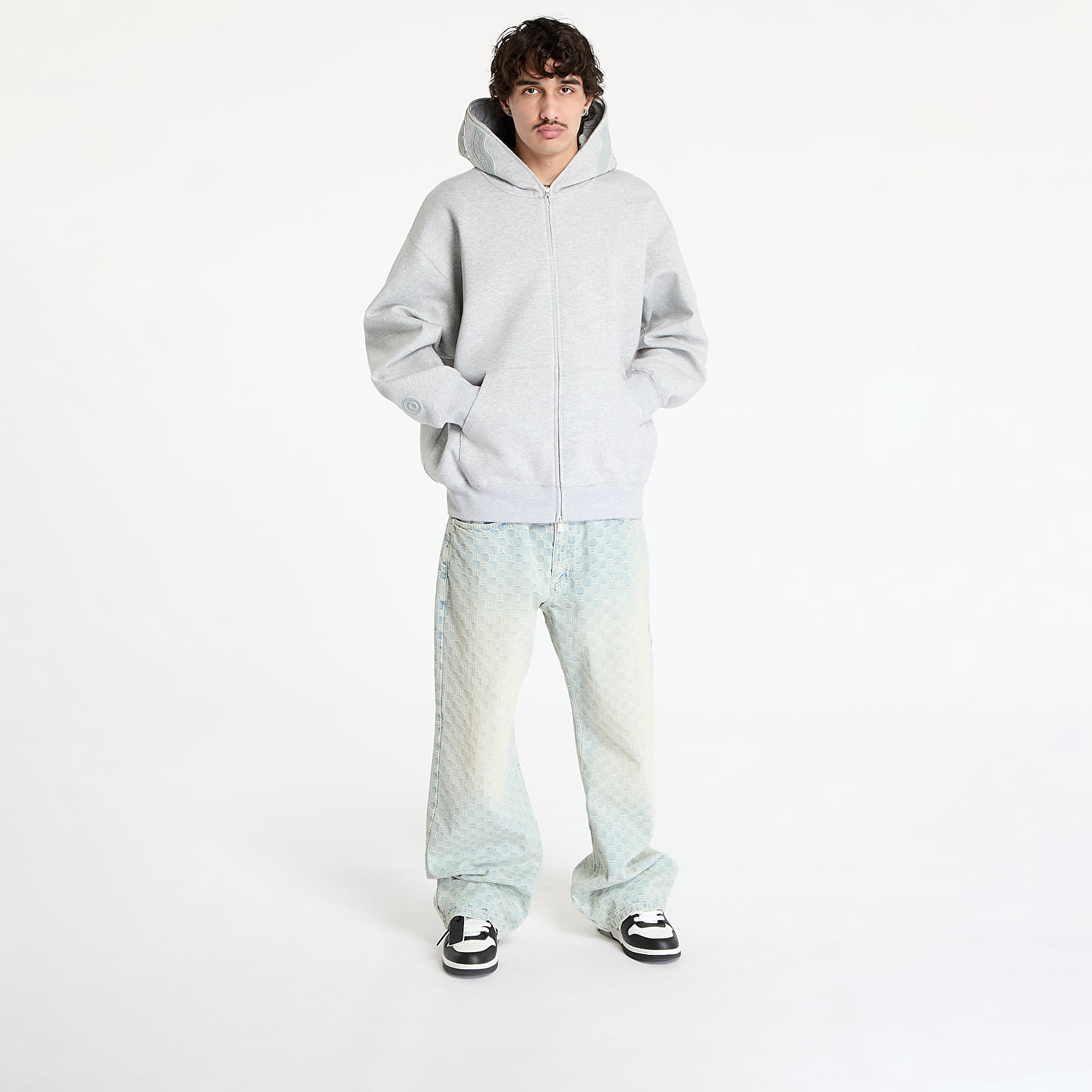 Men's hoodies A BATHING APE Line Camo Interlock Relaxed Fit Shark Full Zip Hoodie UNISEX Gray