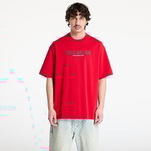 Tričko A BATHING APE Slogan Relaxed Fit Tee UNISEX Red