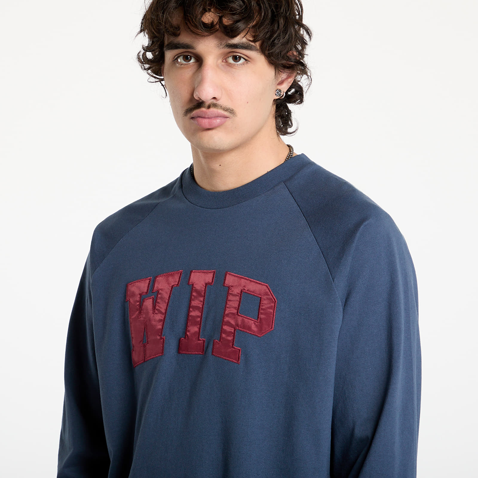 T-paidat Carhartt WIP Longsleeve WIP T-Shirt UNISEX Dusky Blue/ Mulberry