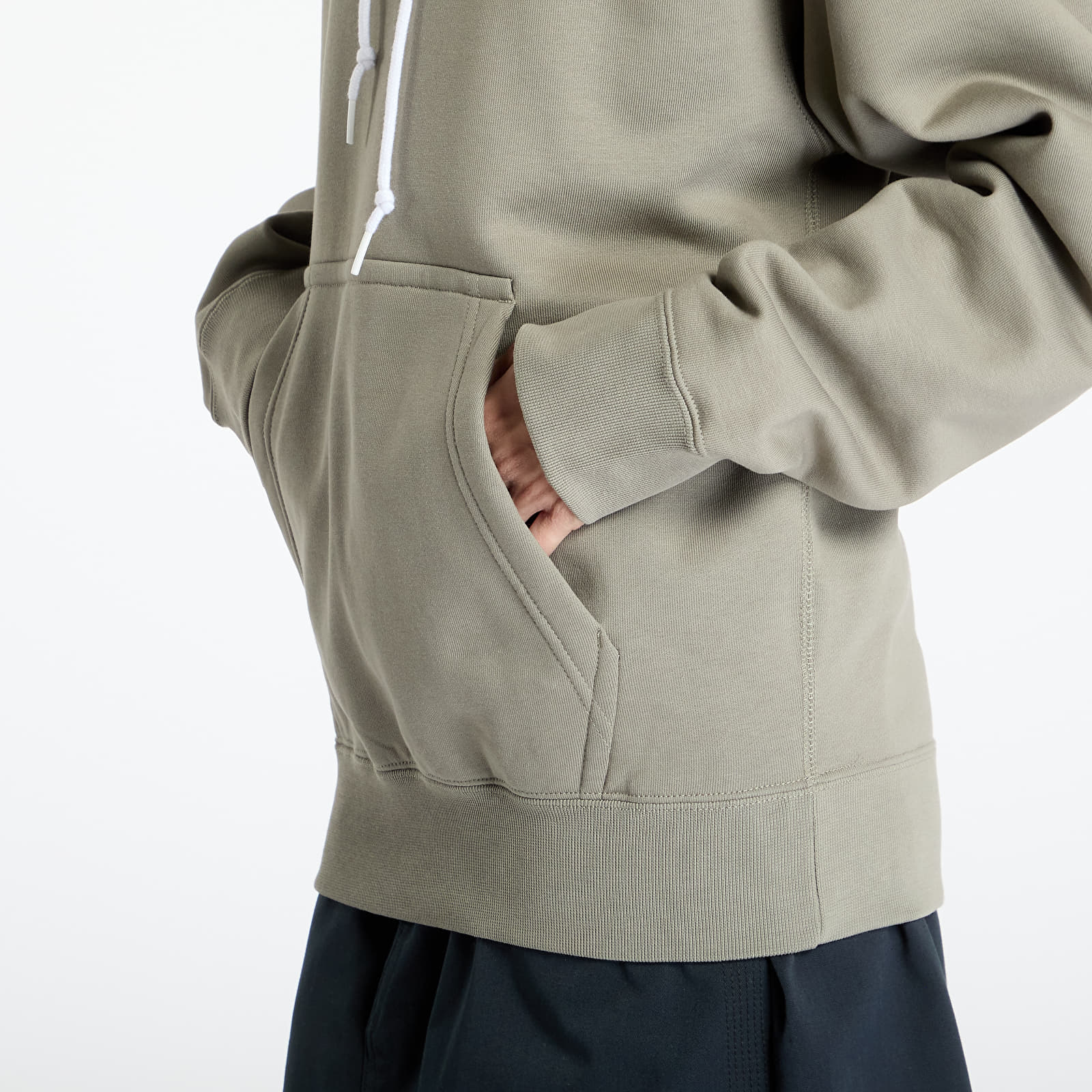 Mikiny Nike M Nk Solo Swoosh Fleece Po Hoodie Light Army