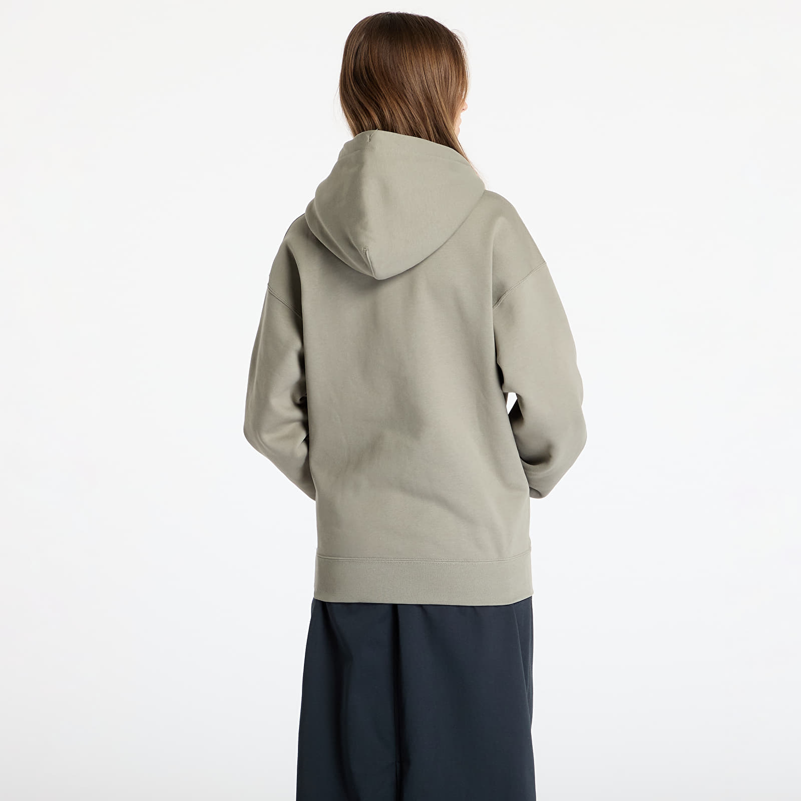 Mikiny Nike M Nk Solo Swoosh Fleece Po Hoodie Light Army