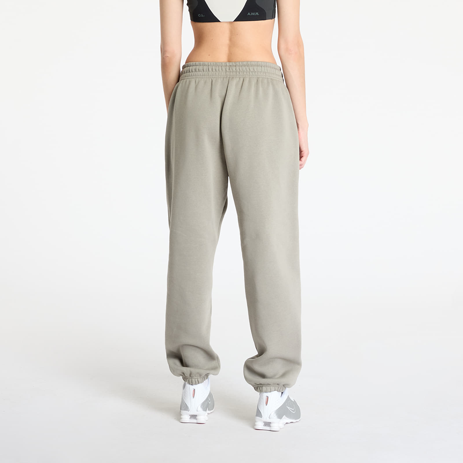 Tepláky Nike Sportswear Phoenix Fleece Women's High-Waisted Oversized Sweatpants Light Army/ Sail