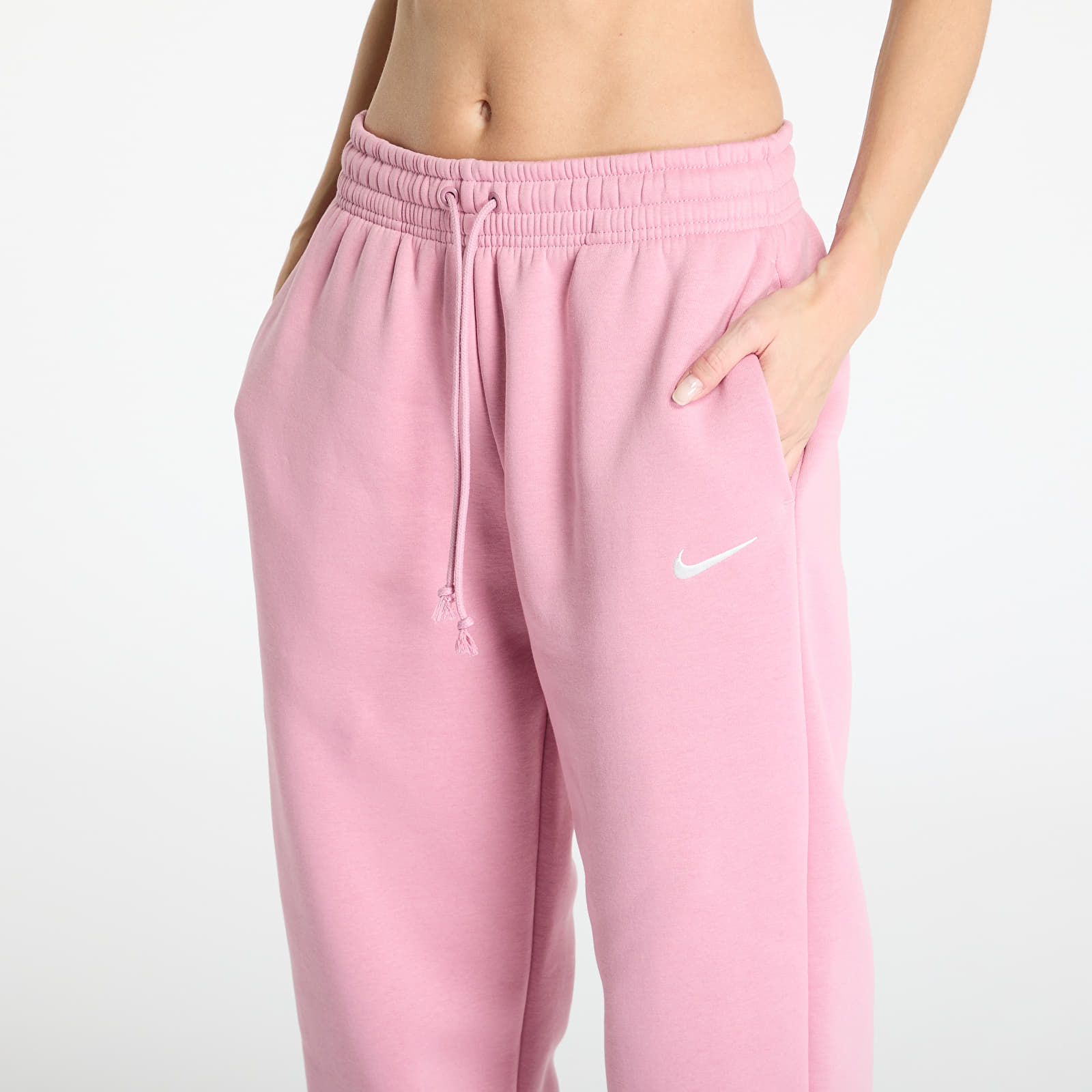 Tepláky Nike Sportswear Phoenix Fleece Women's High-Waisted Oversized Sweatpants Elemental Pink/ Sail