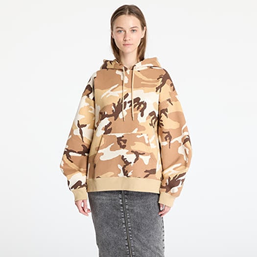 Patta Bark Woodland Camo Boxy Hooded Sweater UNISEX Sand Dollar
