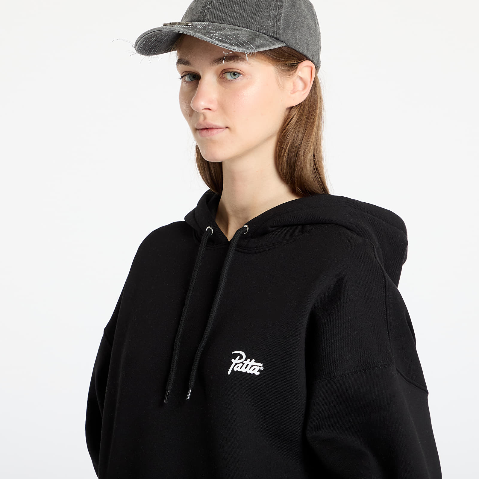 Hoodies and sweatshirts  Patta Bark Boxy Hooded Sweater UNISEX Black