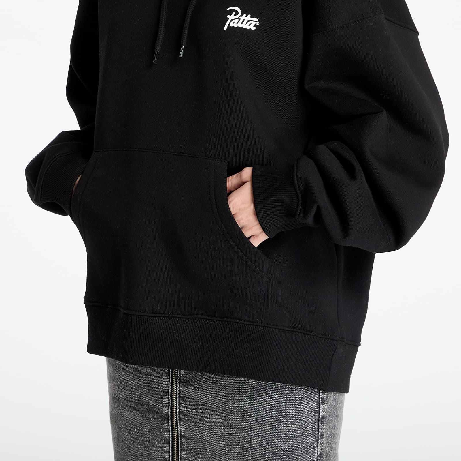 Hoodies and sweatshirts  Patta Bark Boxy Hooded Sweater UNISEX Black
