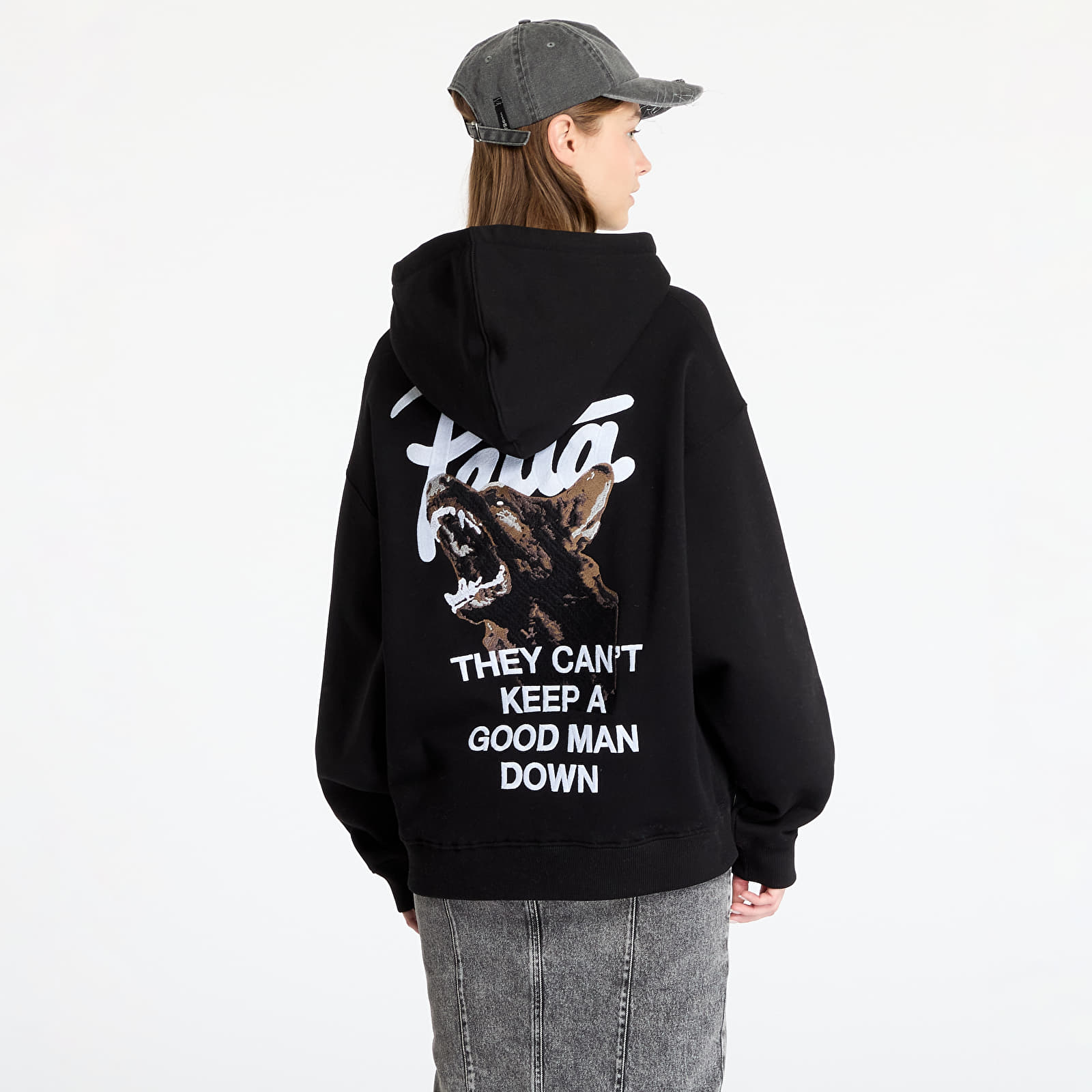 Hoodies and sweatshirts  Patta Bark Boxy Hooded Sweater UNISEX Black