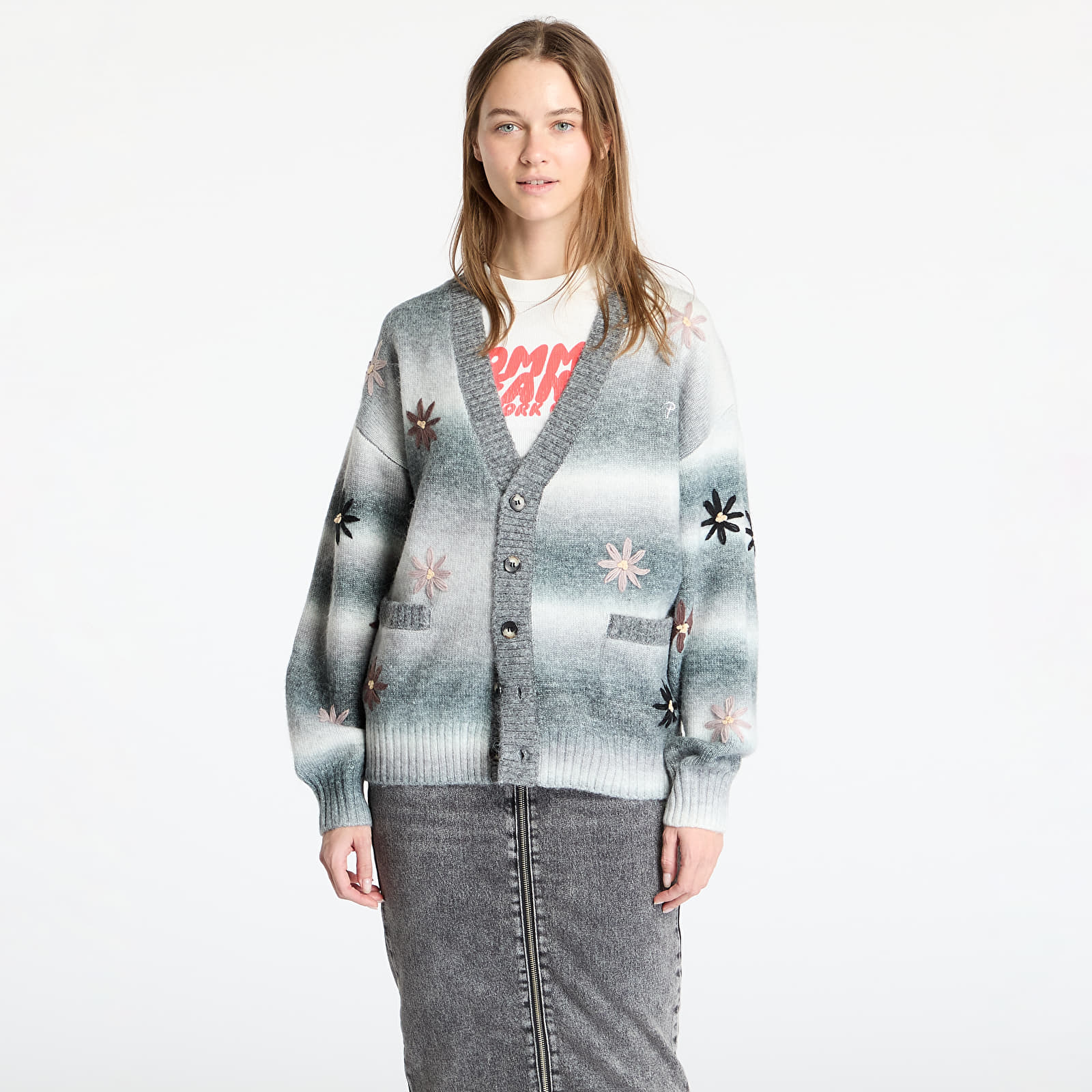 Sweaters Patta Peace & Love Knitted Cardigan UNISEX Forged Iron