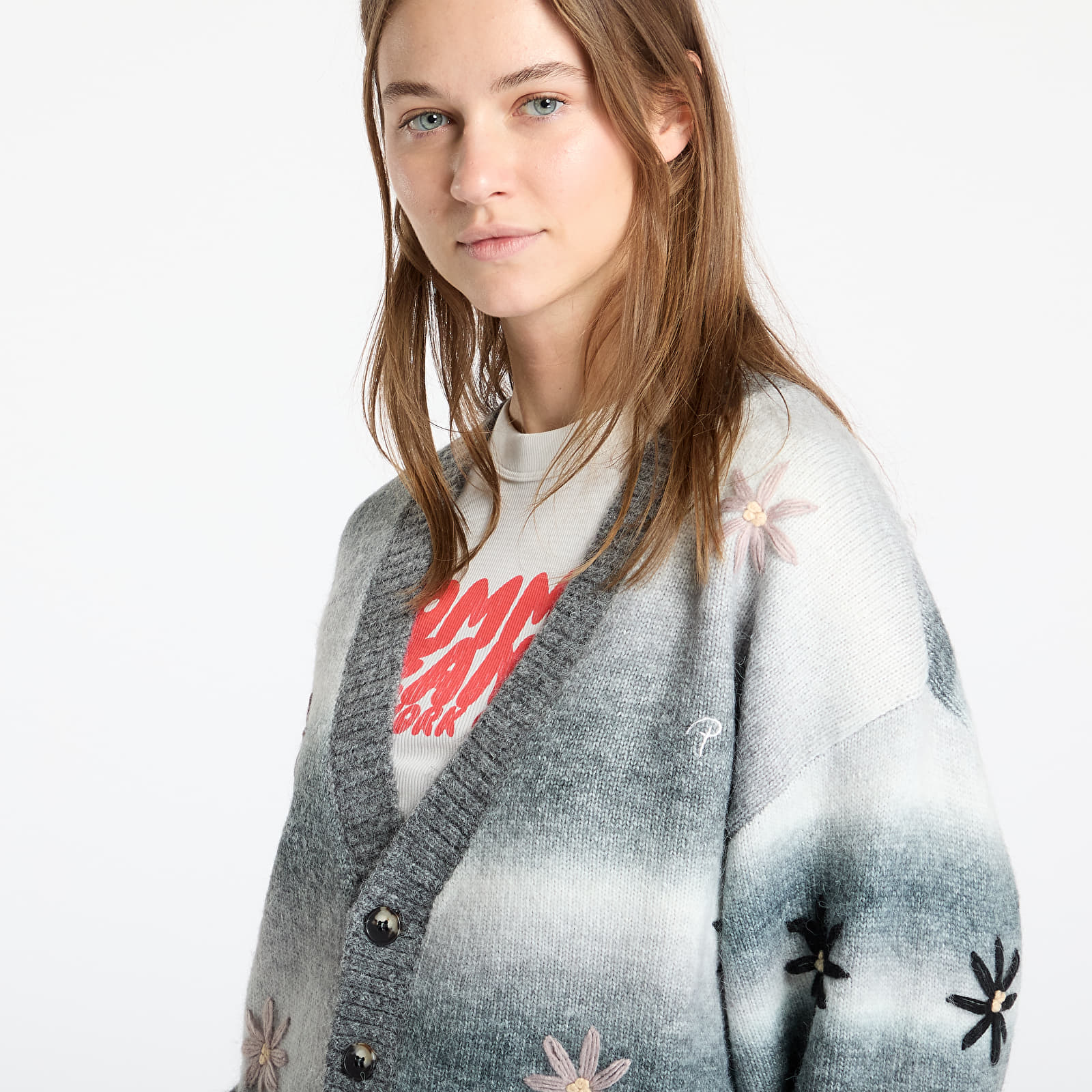 Sweaters Patta Peace & Love Knitted Cardigan UNISEX Forged Iron