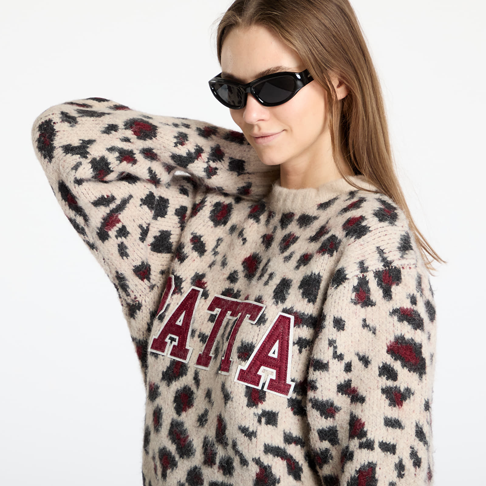 Svetre Patta Leopard Brushed Knitted Sweater UNISEX Multi