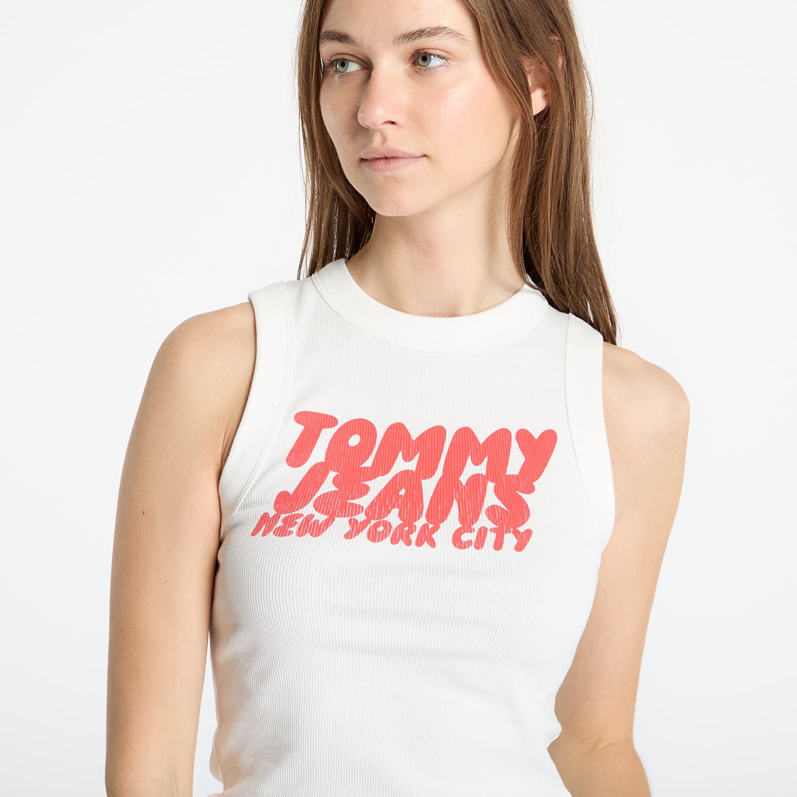 Veste Tommy Jeans Slim Sh Tj Bubble Tee White