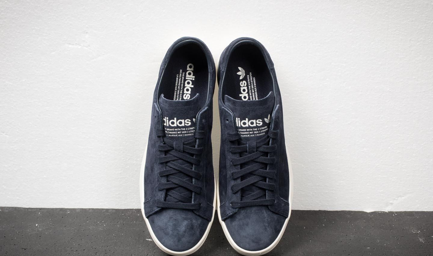 Adidas womens court sales vantage legend ink/off white