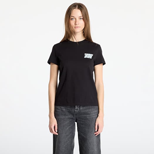 Majica Tommy Jeans Reg Tj Bubble Tee Black