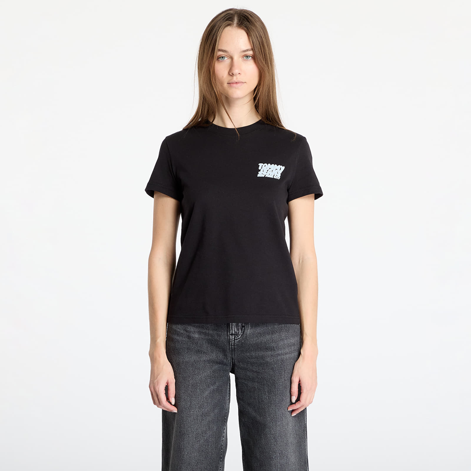 T-shirts Tommy Jeans Reg Tj Bubble Tee Black