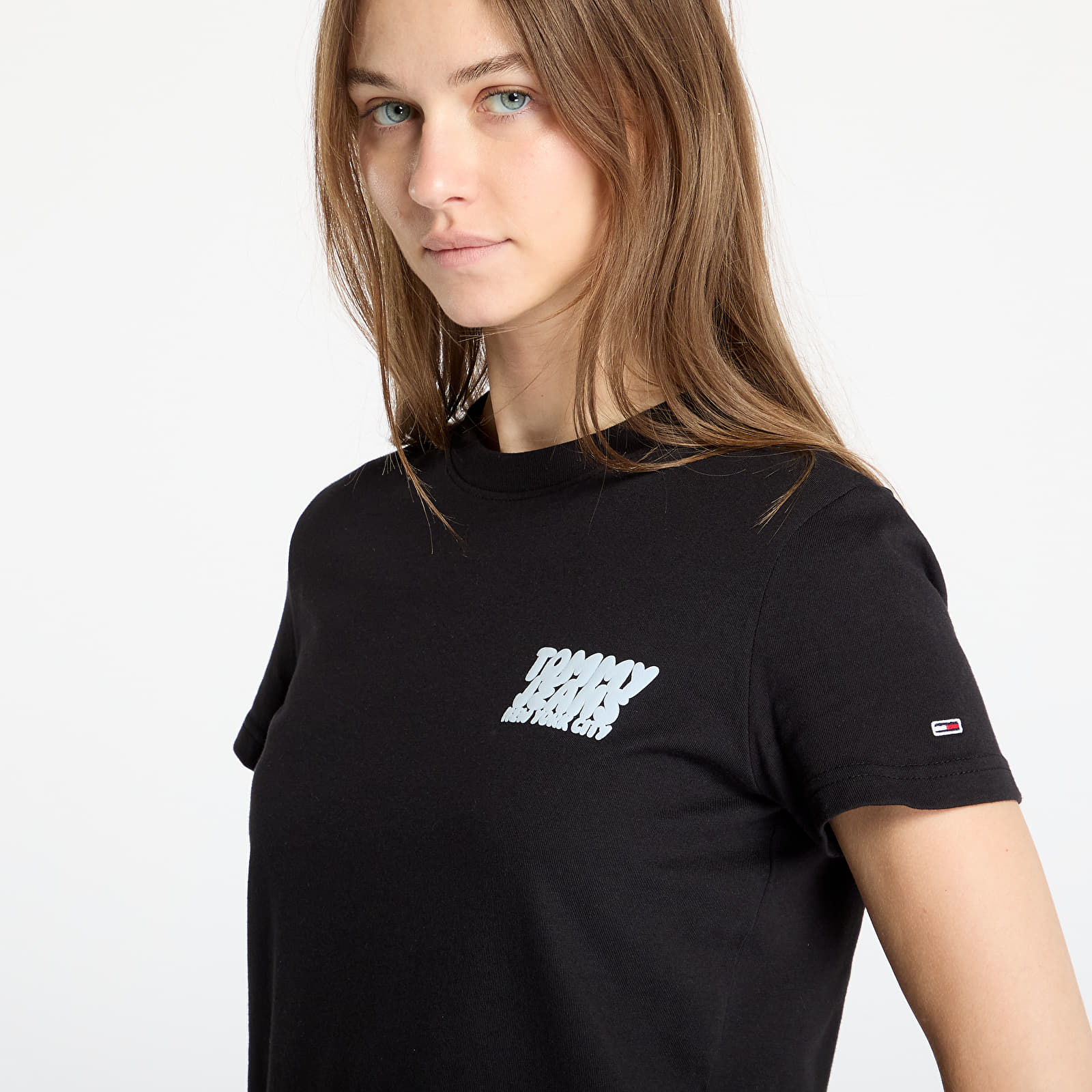 T-shirts Tommy Jeans Reg Tj Bubble Tee Black