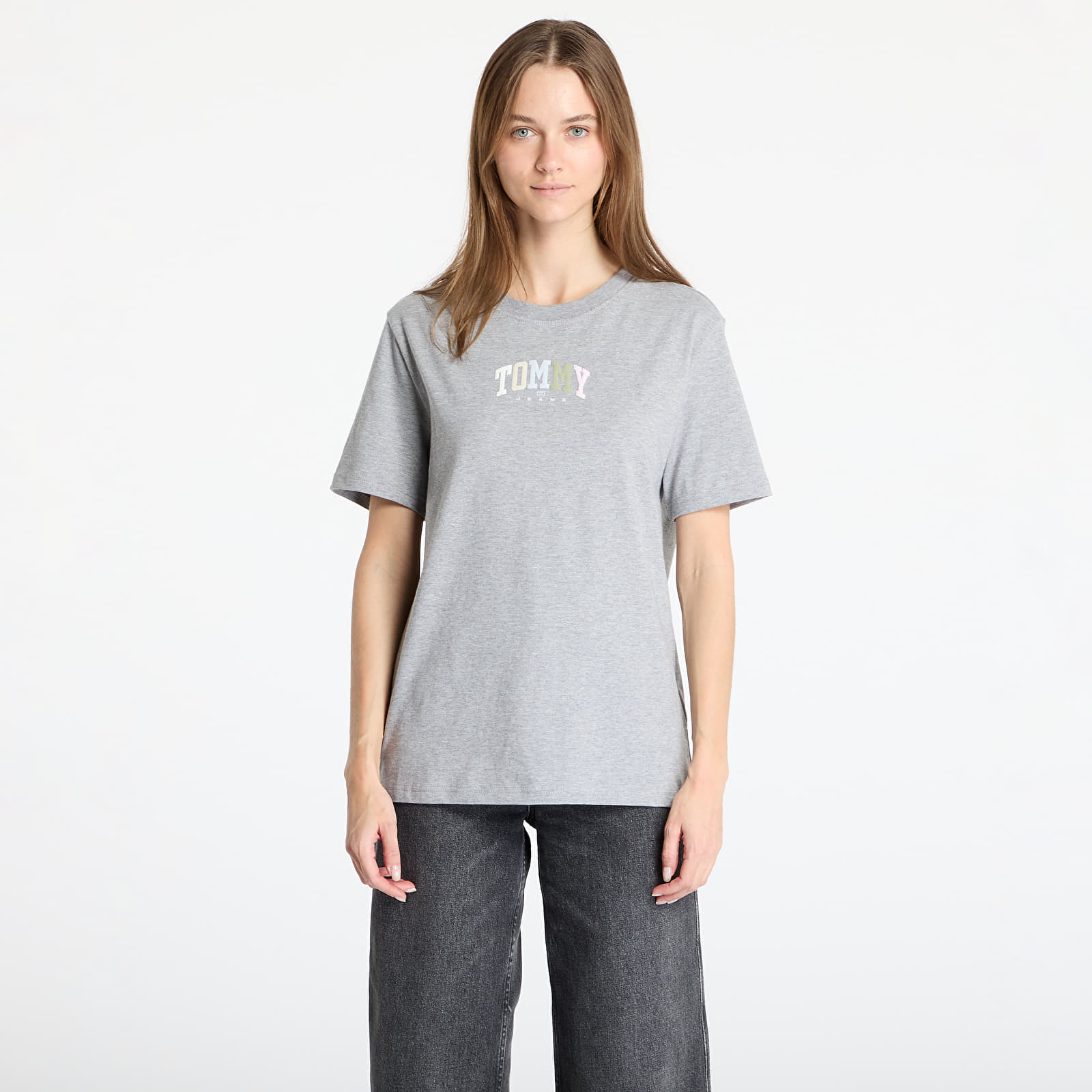 T-shirts Tommy Jeans Relaxed Color Varsity Tee Gray