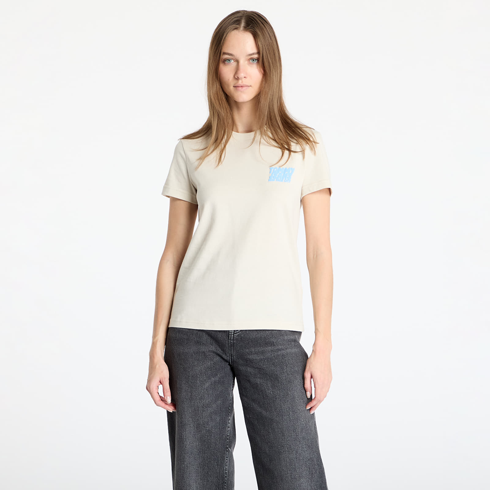 T-shirts Tommy Jeans Reg Tj Bubble Tee Beige