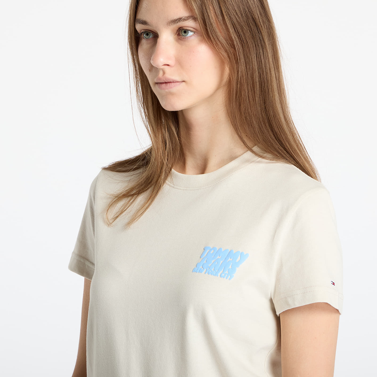 T-shirts Tommy Jeans Reg Tj Bubble Tee Beige