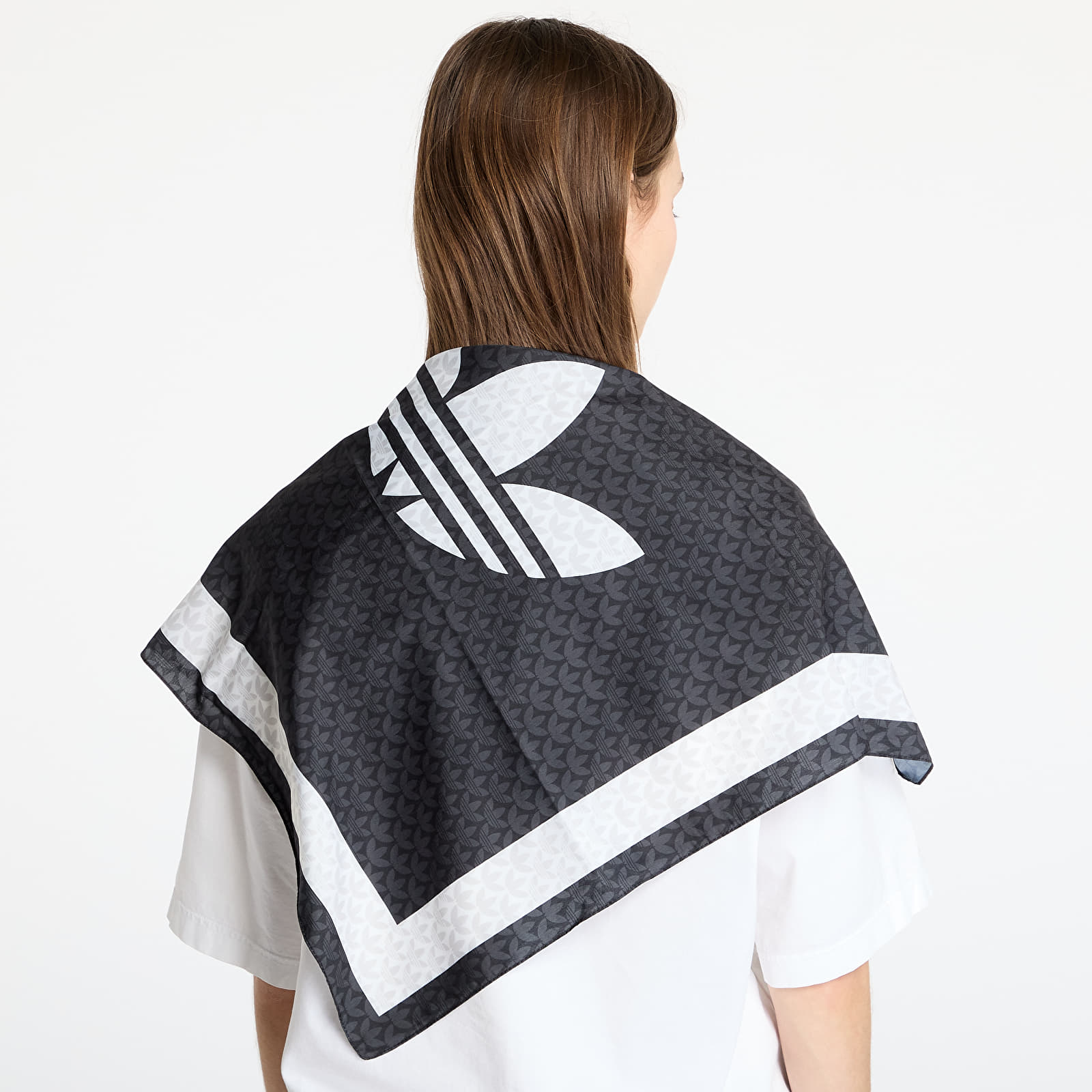 Šály adidas Trefoil Monogram Bandana Black/ Black/ White