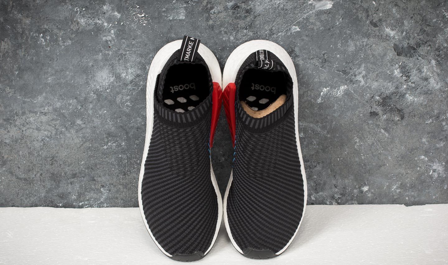Men s shoes adidas NMD CS2 Primeknit Core Black Carbon Red Footshop