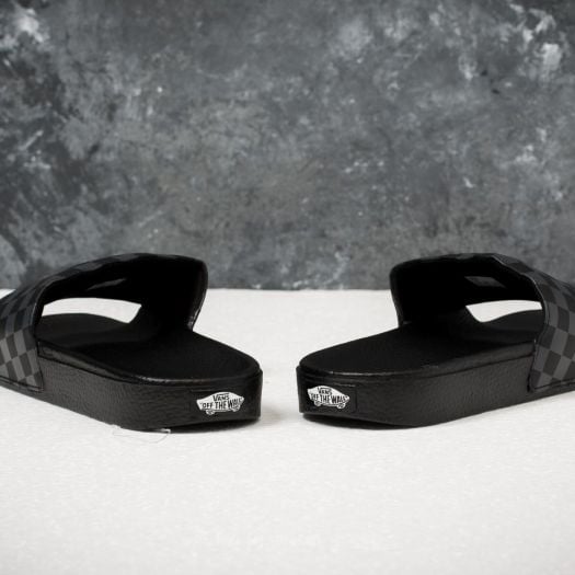 Vans slides checkerboard black outlet
