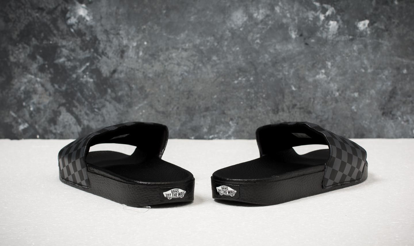 Men s shoes Vans Slide On Checkerboard Black Asphalt Footshop