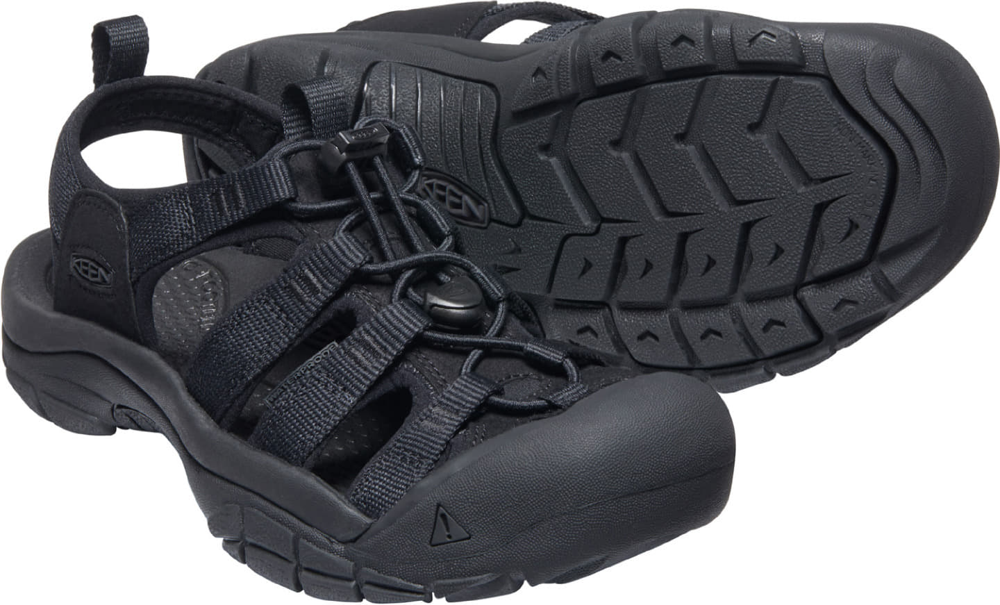 Sapatos de mulher KEEN Newport H2 Triple Black