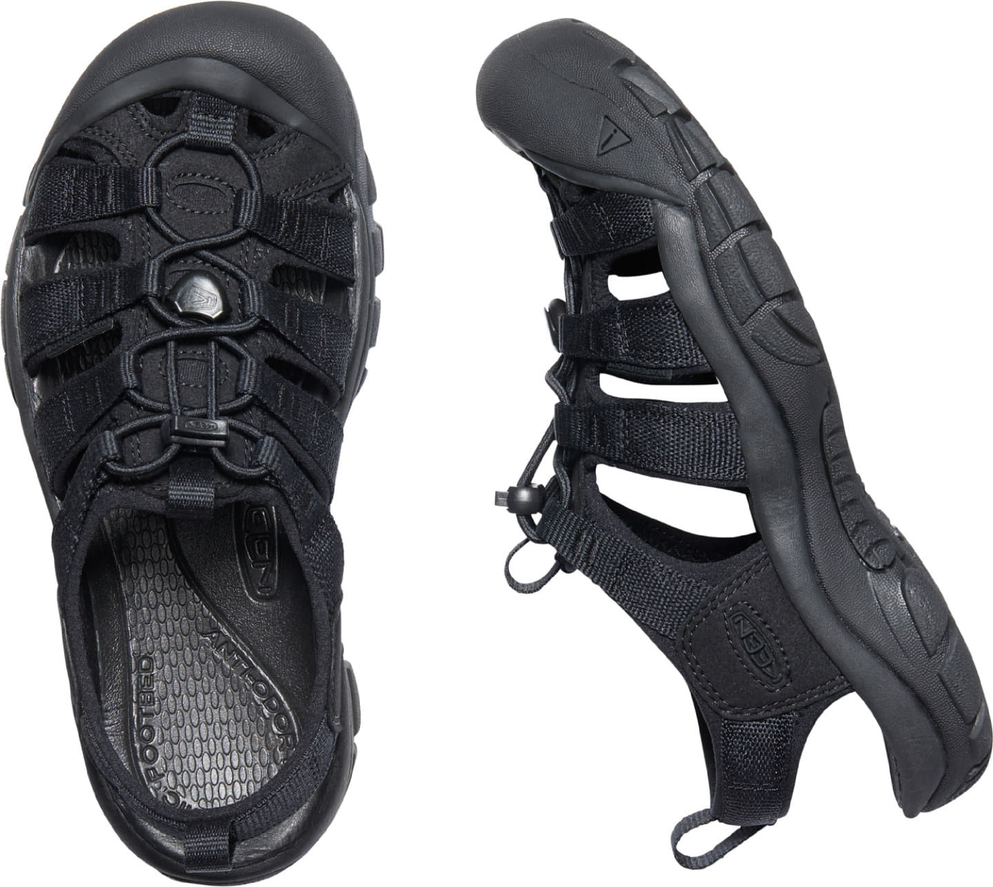 Sapatos de mulher KEEN Newport H2 Triple Black