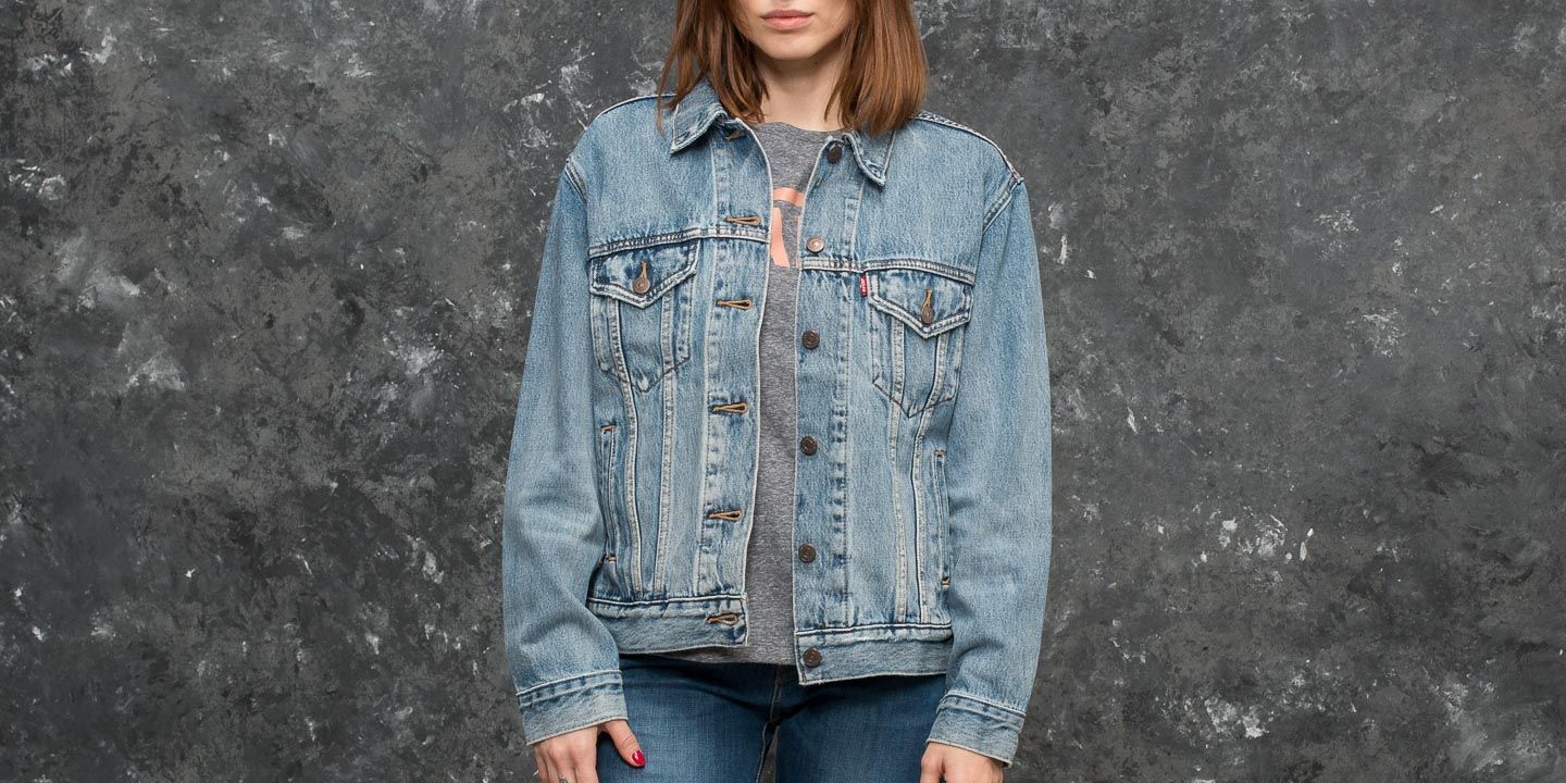 Jackets Levi s Exboyfriend Trucker Jacket Indigo Anthem Footshop