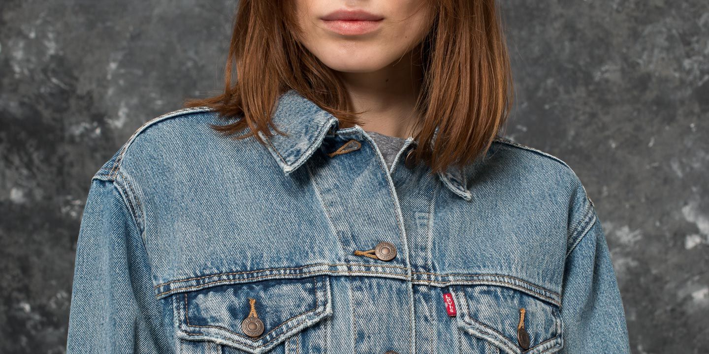 Jackets Levi s Exboyfriend Trucker Jacket Indigo Anthem Footshop