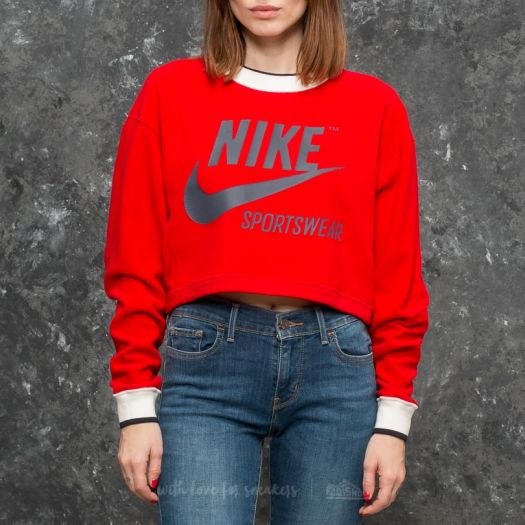 Hoodies and sweatshirts Nike Sportswear Reversible Crew University Red Footshop