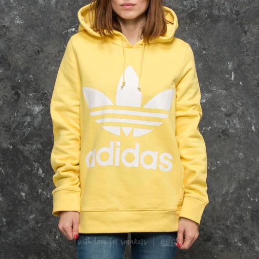 Adidas trefoil best sale hoodie ladies