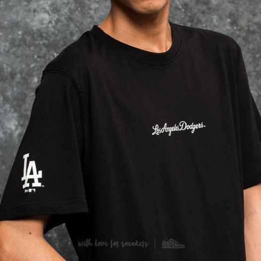 T shirts New Era MLB Elegance Los Angeles Dodgers Tee Black Footshop