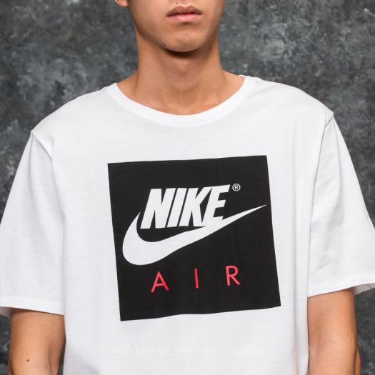 T-shirts Nike Sportswear Air Crew Tee White/ Black Footshop