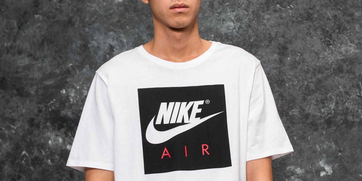 Majice T-shirt Nike Sportswear Air Crew Tee White/ Black