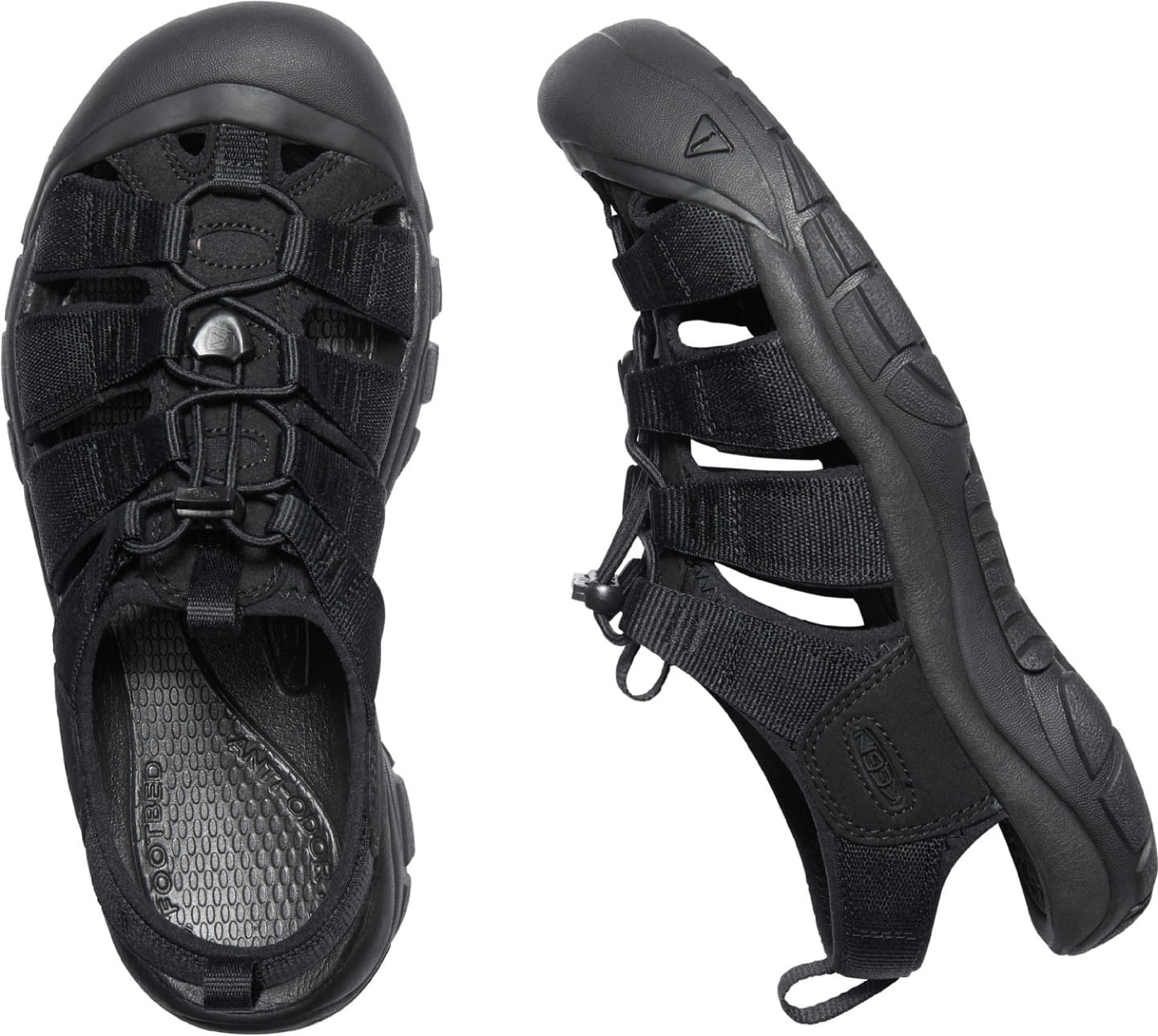 Sko til mænd KEEN Newport H2 Triple Black