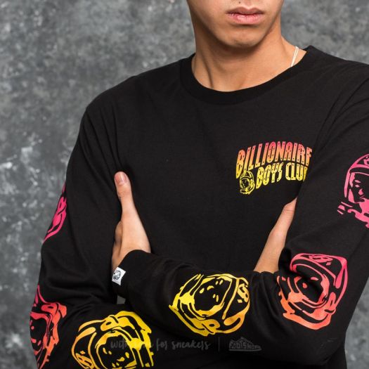 Billionaire Boys Club Gradient Helmet Print Longsleeve T Shirt Black Footshop