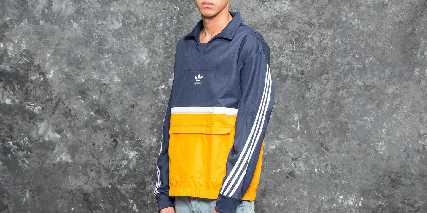Jackets adidas Drill Pullover Noble Indigo/ Collegiate Gold